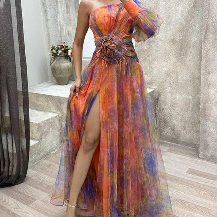 Women’s Asymmetrical Layered Dress