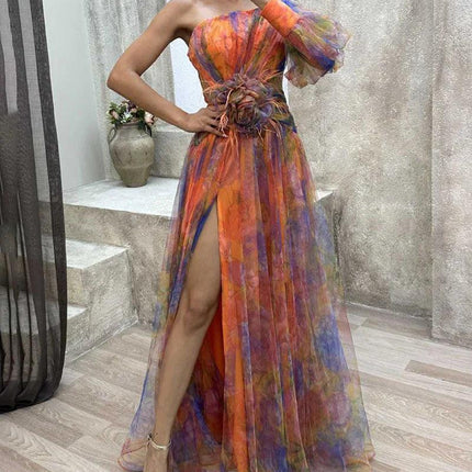 Women’s Asymmetrical Layered Dress
