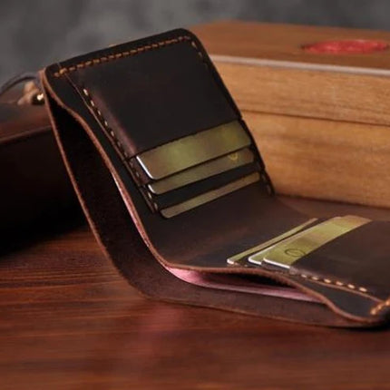 Vintage Crazy Horse Leather Wallet