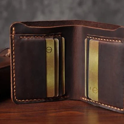 Vintage Crazy Horse Leather Wallet