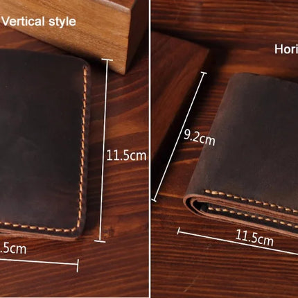 Vintage Crazy Horse Leather Wallet