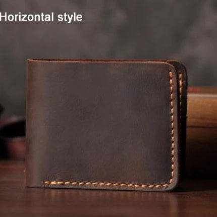 Vintage Crazy Horse Leather Wallet