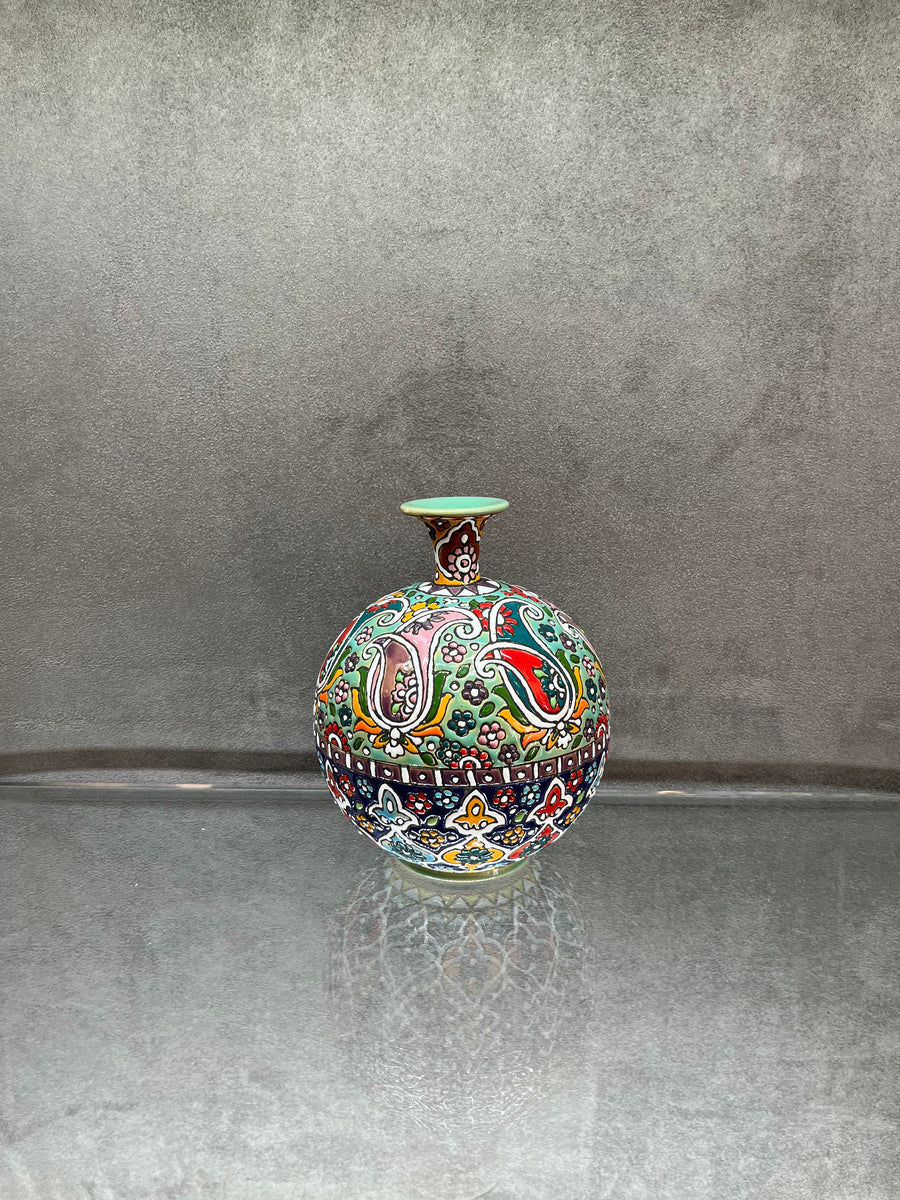 Minakari Small Bottle Vase - HighTouch 