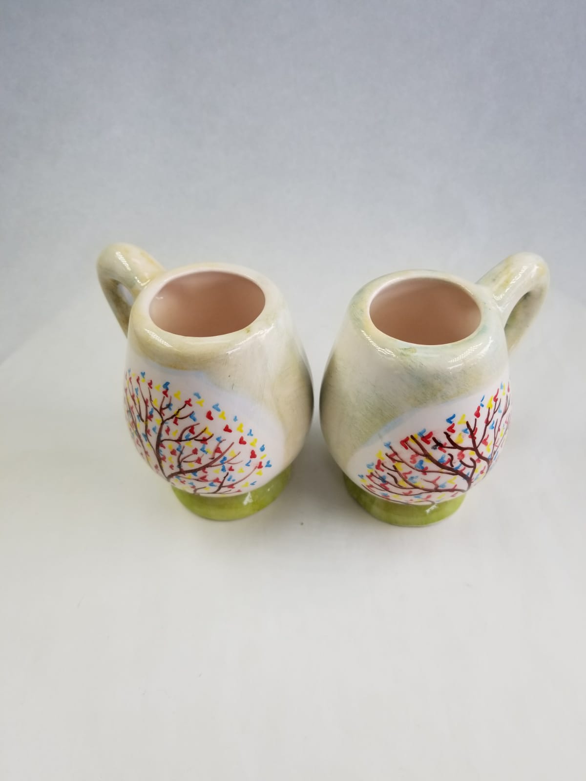 Family Tree Ceramic Jug with Two Mini Cups - HighTouch 