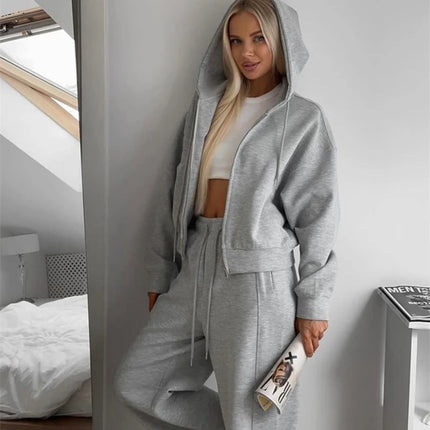 Women’s Zip-Up Hoodie & Pants Set