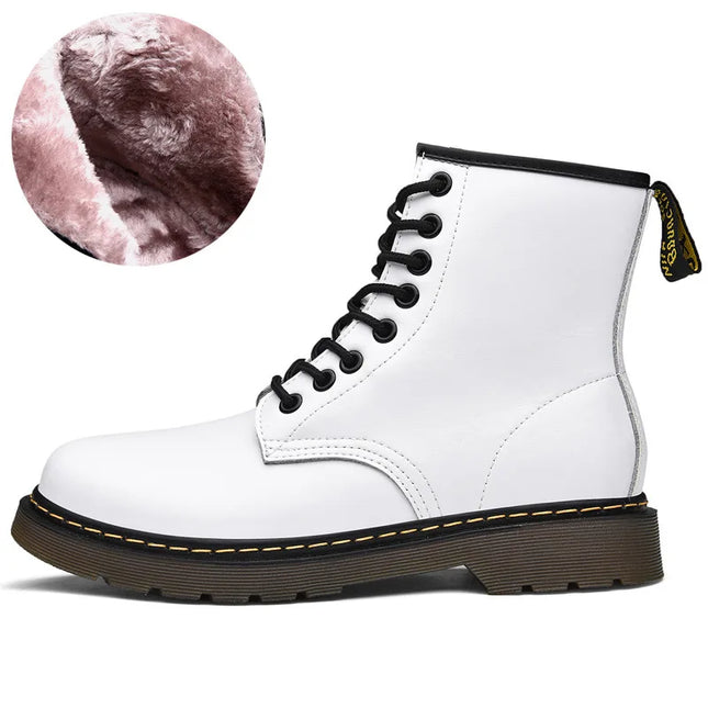 Men’s Fleece-Lined Leather Winter Chelsea Work Boots