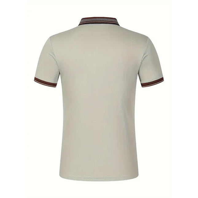 Lightweight Men’s Summer Polo – Breathable, Button-Collar Casual Top