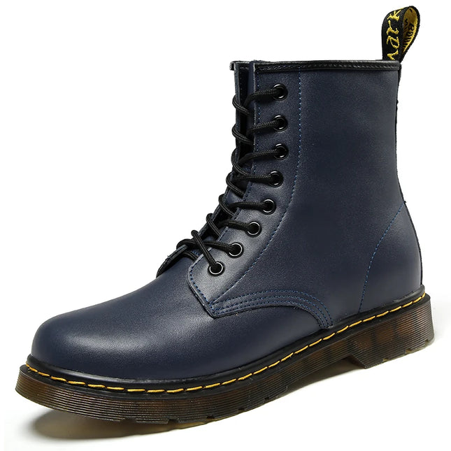 Men’s Fleece-Lined Leather Winter Chelsea Work Boots