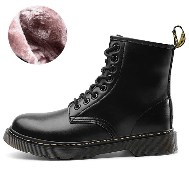 Men’s Fleece-Lined Leather Winter Chelsea Work Boots