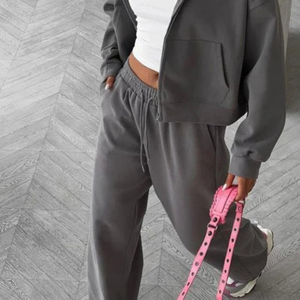 Women’s Zip-Up Hoodie & Pants Set