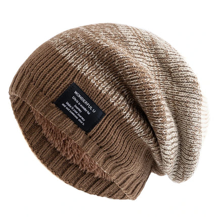 Plush Fur-Lined Slouchy Beanie for Women