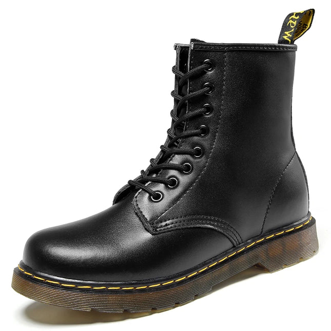 Men’s Fleece-Lined Leather Winter Chelsea Work Boots