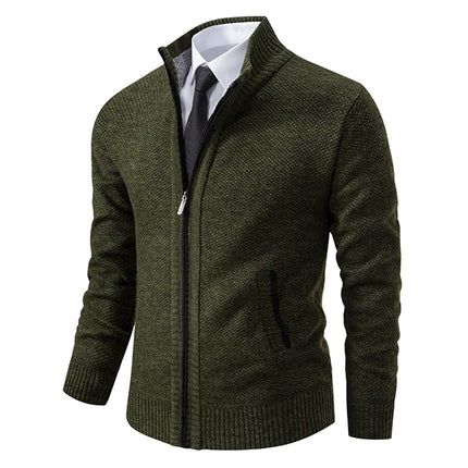 Men’s Fleece-Lined Zip Cardigan