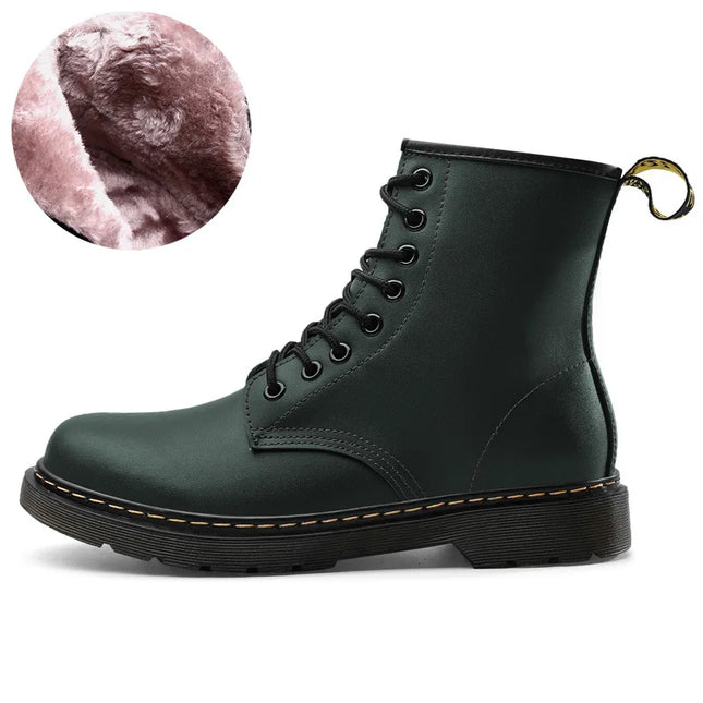 Men’s Fleece-Lined Leather Winter Chelsea Work Boots