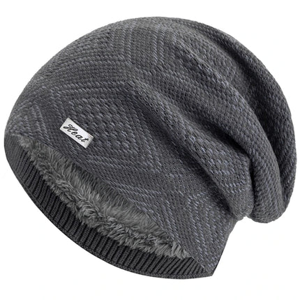 Stripes Knitted Slouchy Winter Beanie for Women