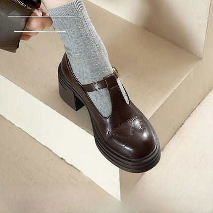 Retro T-Strap Mary Jane Women’s Heels
