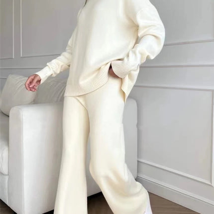 Women’s Knit Turtleneck Tracksuit Set