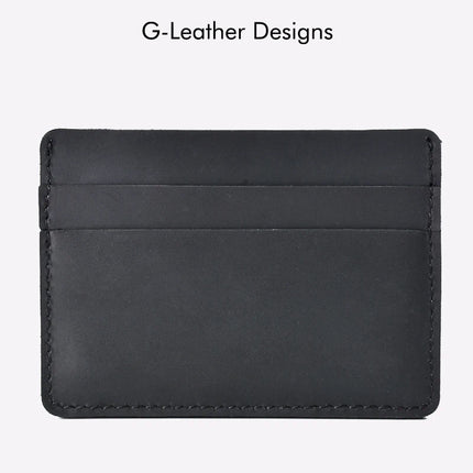 Vintage Crazy Horse Leather Card Holder