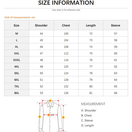Men’s Big & Tall Business Shirt – Solid Color Long Sleeve (up to 8XL)
