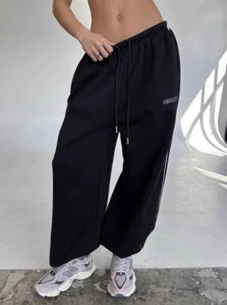 Pink Embroidered Casual Pants for Women