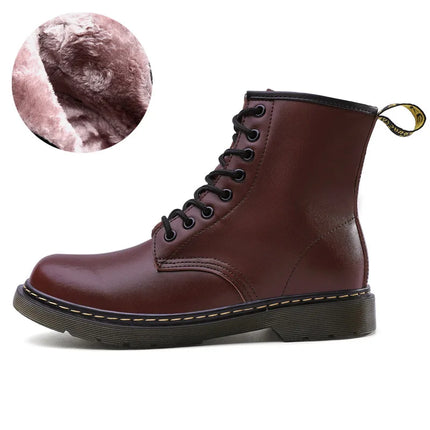 Men’s Fleece-Lined Leather Winter Chelsea Work Boots