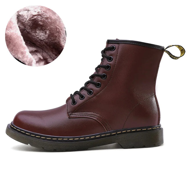 Men’s Fleece-Lined Leather Winter Chelsea Work Boots