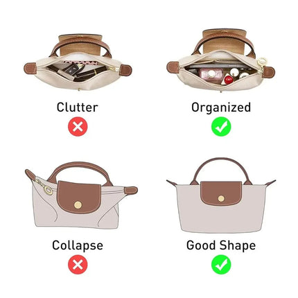 Felt Insert Liner for Longchamp Mini