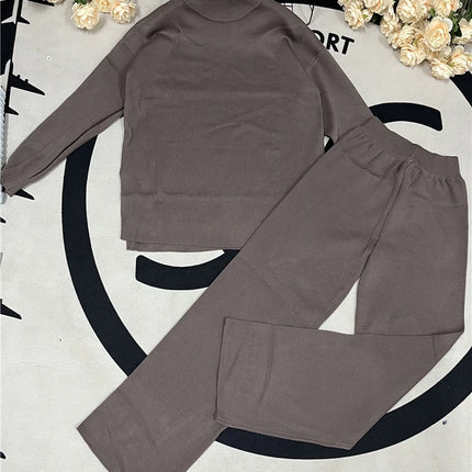 Women’s Knit Turtleneck Tracksuit Set