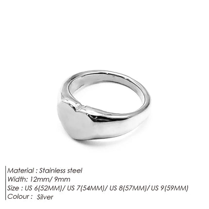 Minimalist Round Ring Gold  Colour Plated Women's Rings for Parties and Festivals