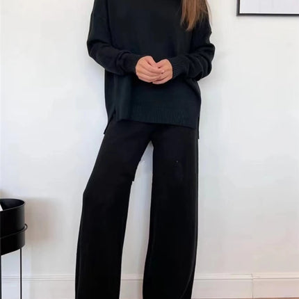 Women’s Knit Turtleneck Tracksuit Set