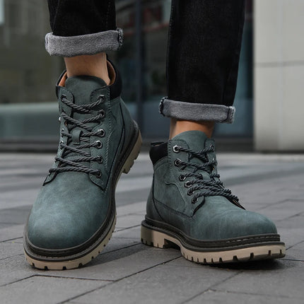 Handmade Leather Ankle Winter Boots UK