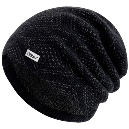 Stripes Knitted Slouchy Winter Beanie for Women