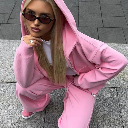 Women’s Zip-Up Hoodie & Pants Set