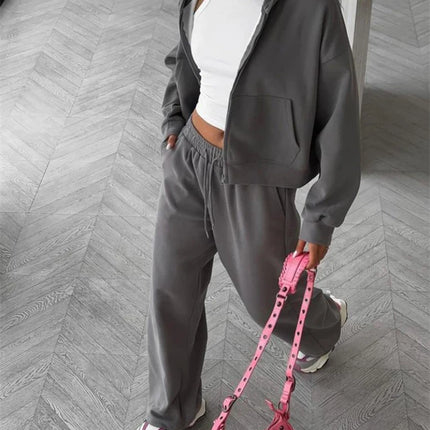 Women’s Zip-Up Hoodie & Pants Set
