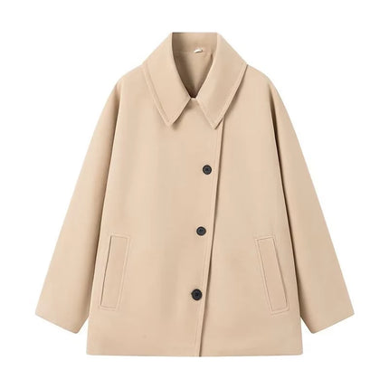 Oversized Faux Wool Winter Coat