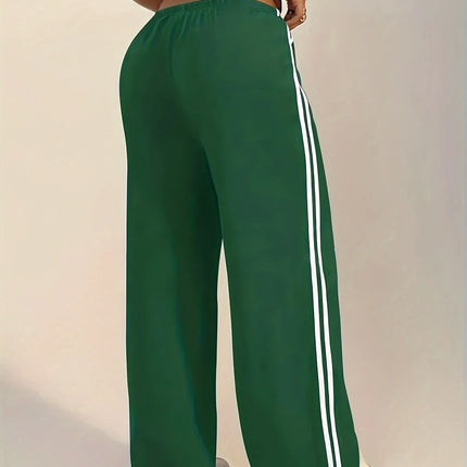 Women’s Casual Long Solid-Color Trousers