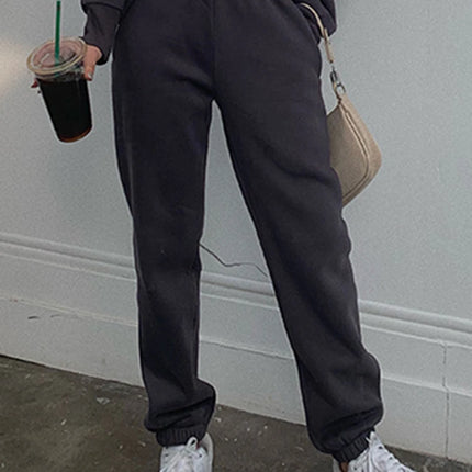 Women’s Fleece Tracksuit Set – Soft Hoodie & Jogger Pants for Cozy Style