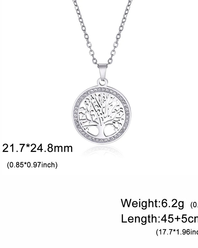 Skyrim Tree of Life Zircon Pendant Necklace