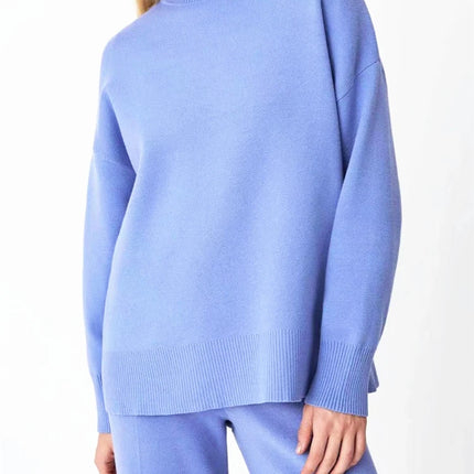 Women’s Knit Turtleneck Tracksuit Set