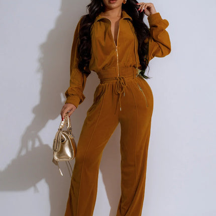 Women’s Velvet 2-Piece Tracksuit