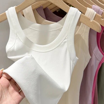 Ribbed Tank Top for Women – Stretch Fit Summer Camisole