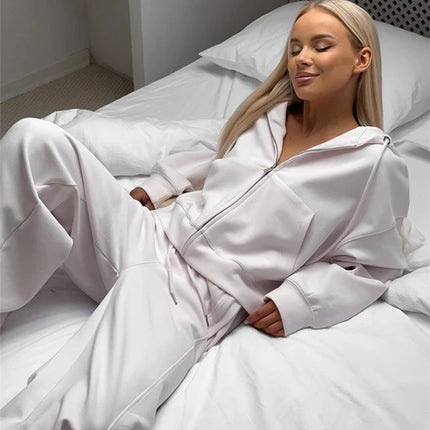 Women’s Zip-Up Hoodie & Pants Set