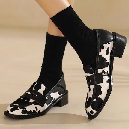 Horsehair Slip-On Flats