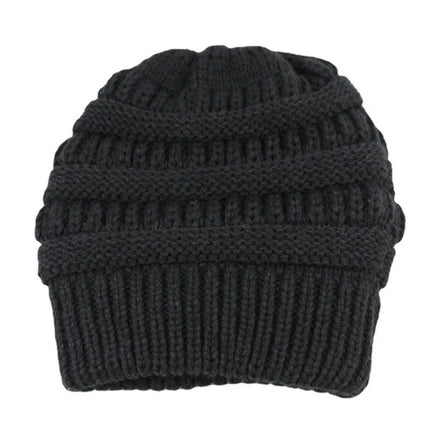 Satin-Lined Knitted Beanie
