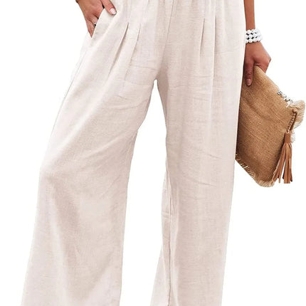 Comfort & Style – Cotton Pull-On Casual Pants for Women