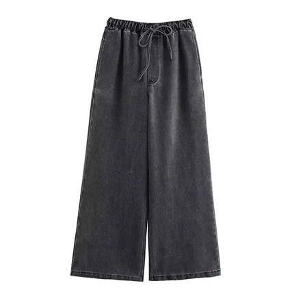Women’s High-Waist Denim 2-Piece Set