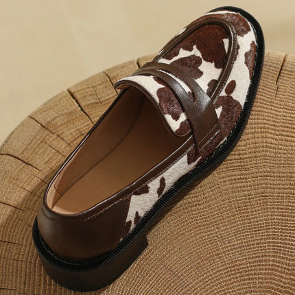 Horsehair Slip-On Flats