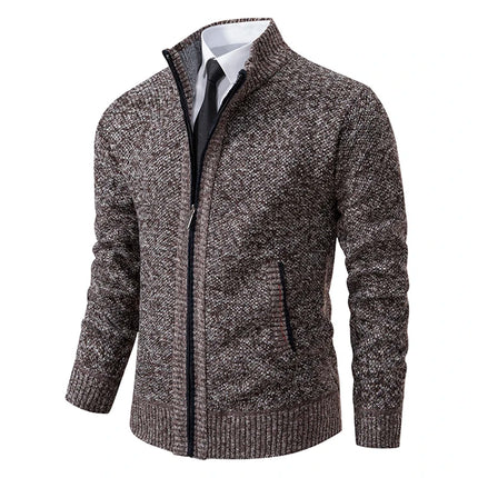 Men’s Fleece-Lined Zip Cardigan