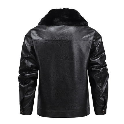 Men’s Fleece-Lined Biker Jacket