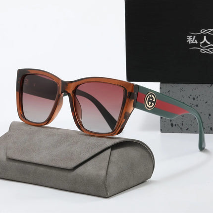 Oversized Vintage Square Polygon Sunglasses